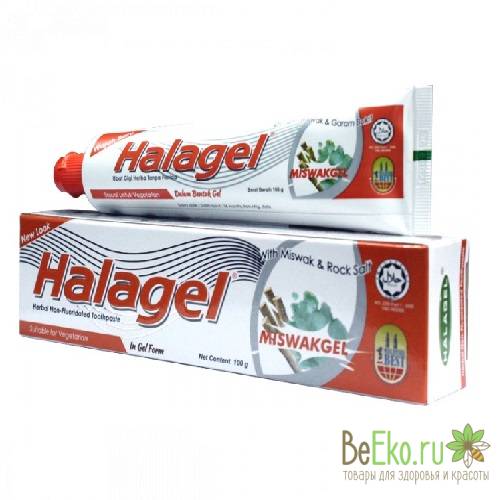 Зубная паста Halagel Miswak Gel с экстрактом сивака